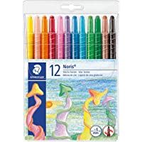 Staedtler Noris Club 221 NWP12- Lápices de cera giratorios- Estuche con 12 ceras de colores surtidos
